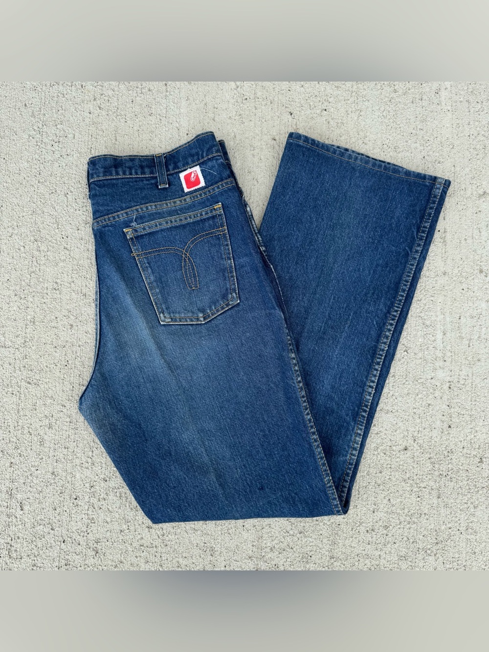 Vintage GWG Jeans Mens 36x32 Bootcut 1970s Western Canada